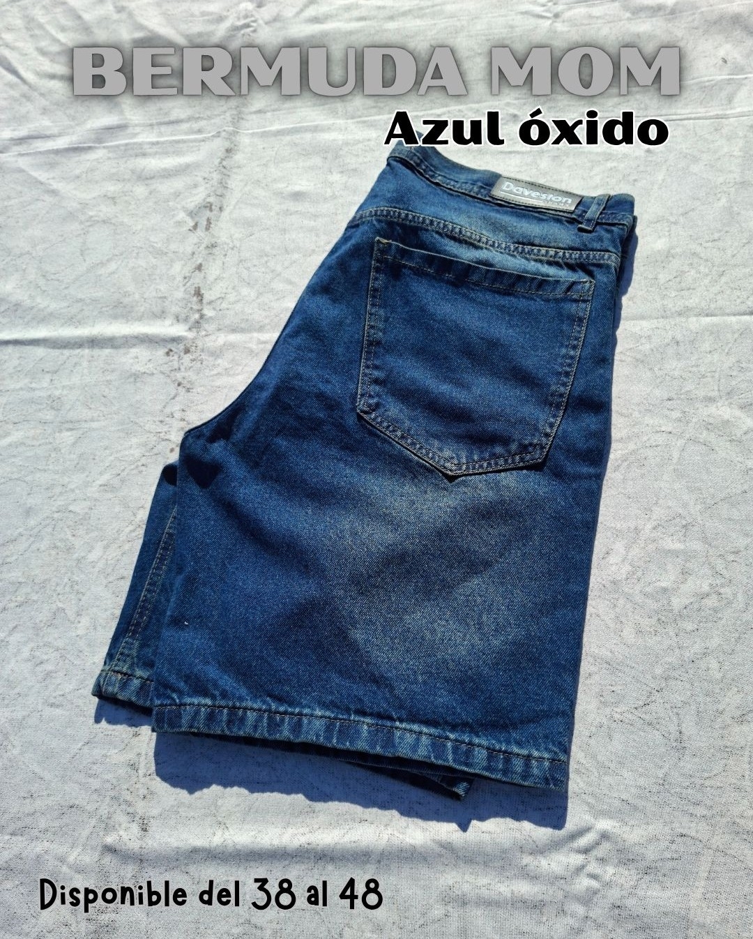 Bermuda Mom Azul Oxido - Imagen 3
