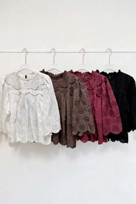 Blusa  en Broderie