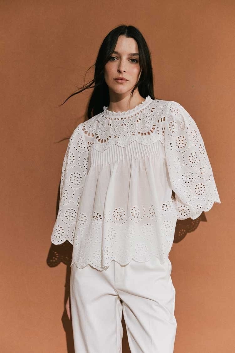 Blusa  en Broderie - Imagen 2