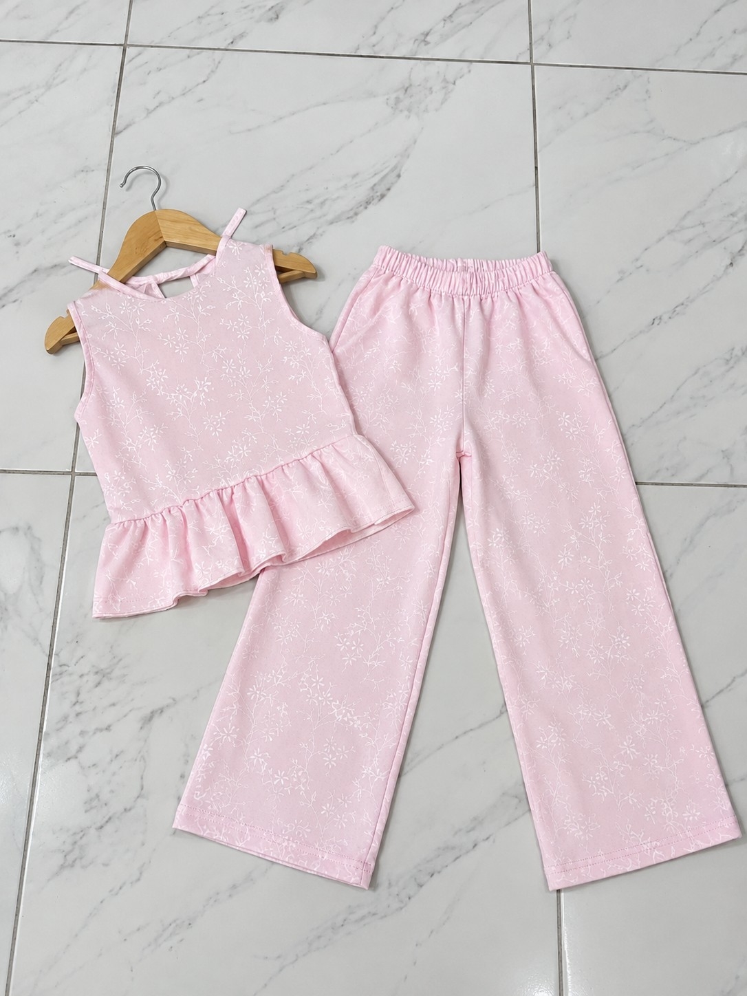 Conjunto Palazo y Musculosa en Tela Cey. - Imagen 3