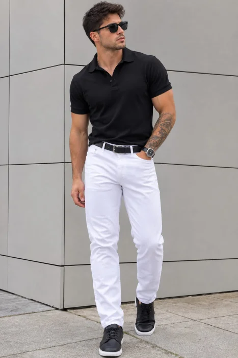 Corte Chino Blanco