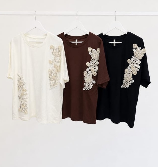 Remera de Algodón con Bordados - Imagen 2