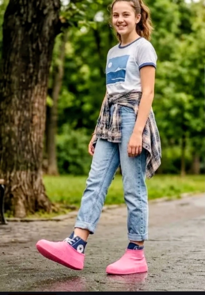 Funda para las Zapatillas Galochas Cubre Calzado para la Lluvia para Niños y Adultos - Imagen 1