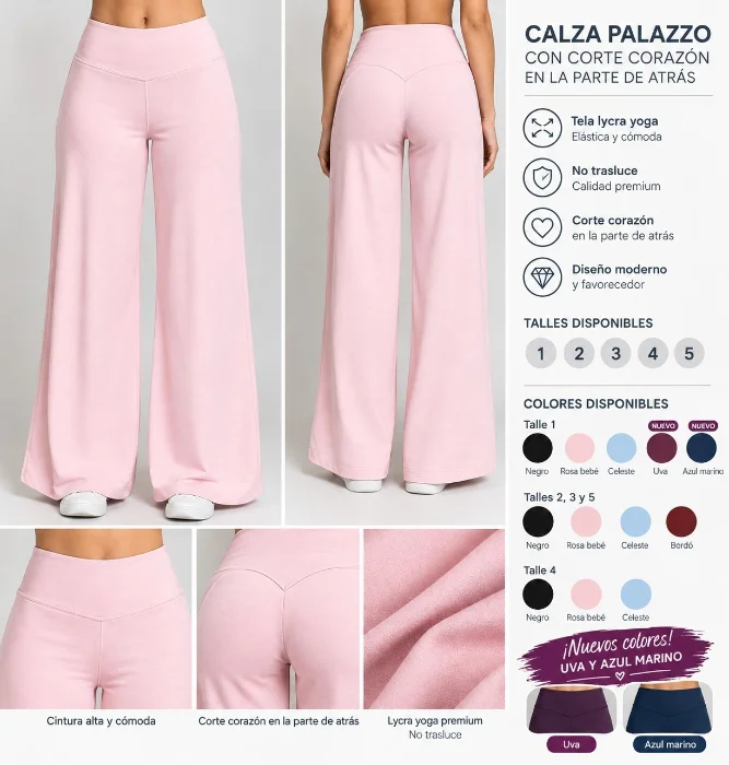 Calza Palazzo con Corte Corazón