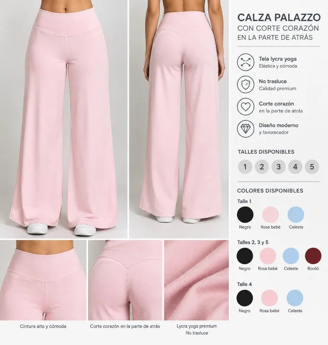 Calza Palazzo con Corte Corazón