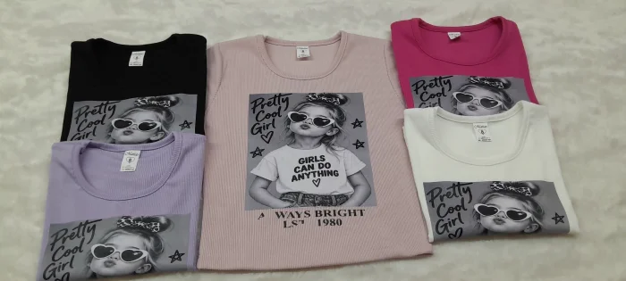 Remeras de Micro Morley Algodón con Dibujo