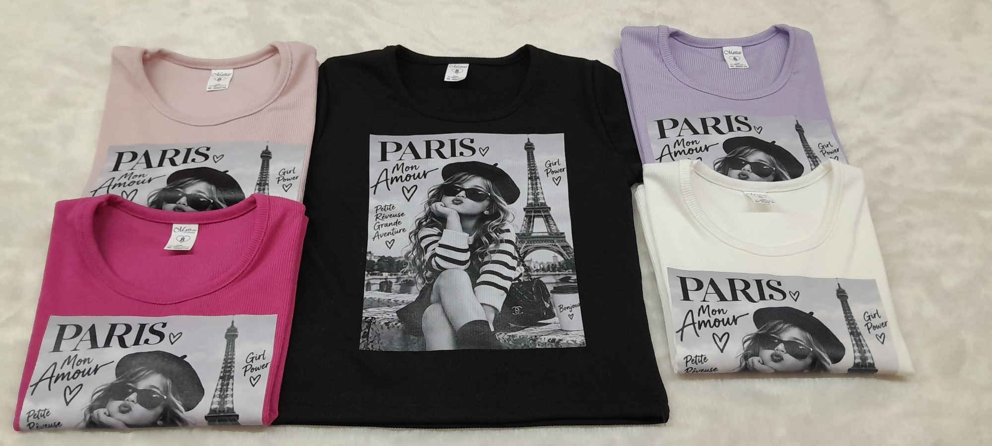 Remeras de Micro Morley Algodón con Dibujo - Imagen 2