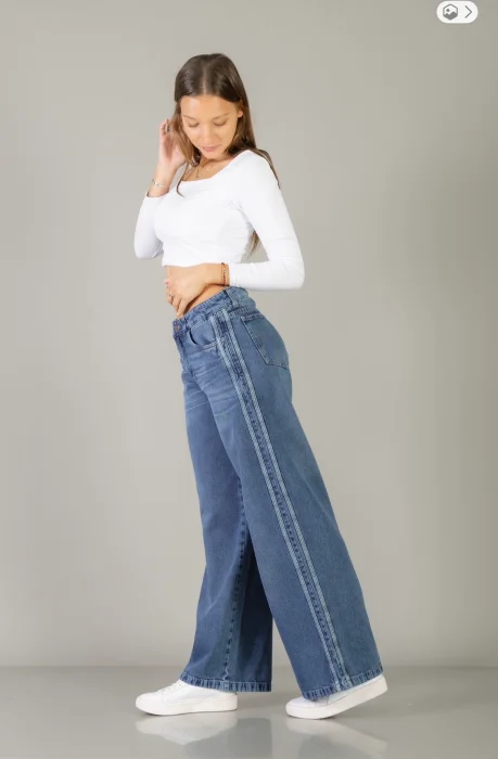 Wide Leg con Lineas