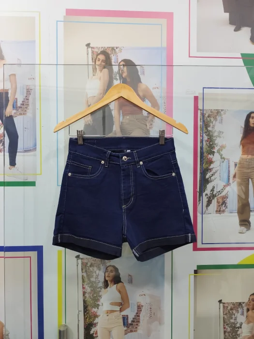 Short Elastizado Azul Marino