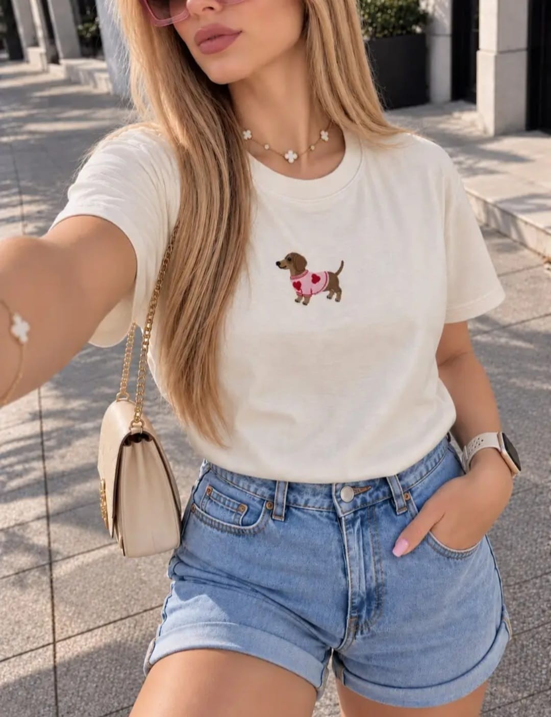 Remera Bordada Perrito - Imagen 3
