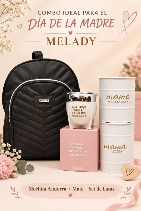 Mochila Andorra + Mate Grabado y Set de Latas!