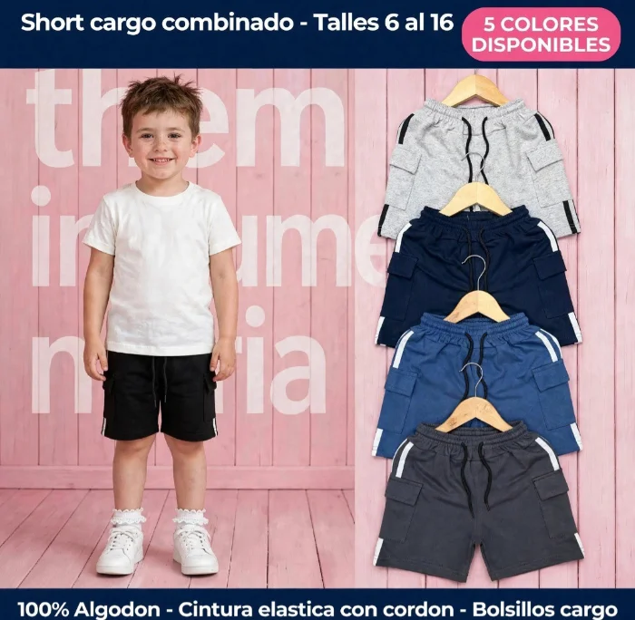 Short Cargo Combinado de Rustico