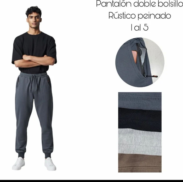Pantalón  Doble  Bolsillo por Curva y Pedido
