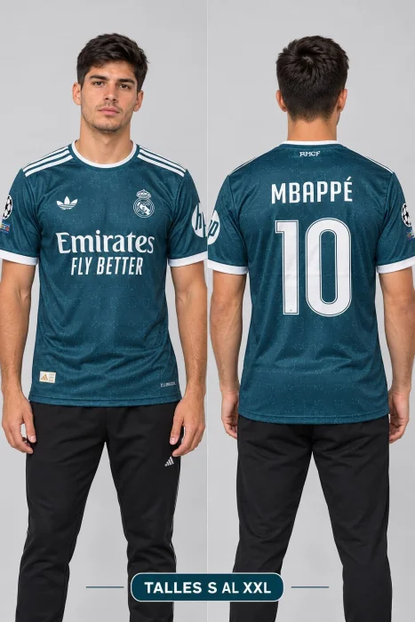 Camiseta Real Madrid Suplente Premium Adulto Mbappe
