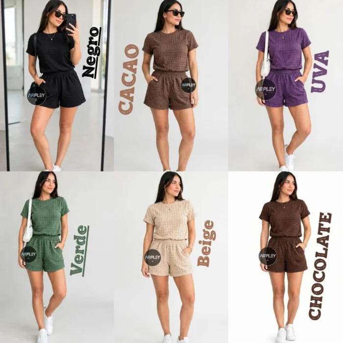 Conjunto Hawai Bruzela Talles 2.4.6