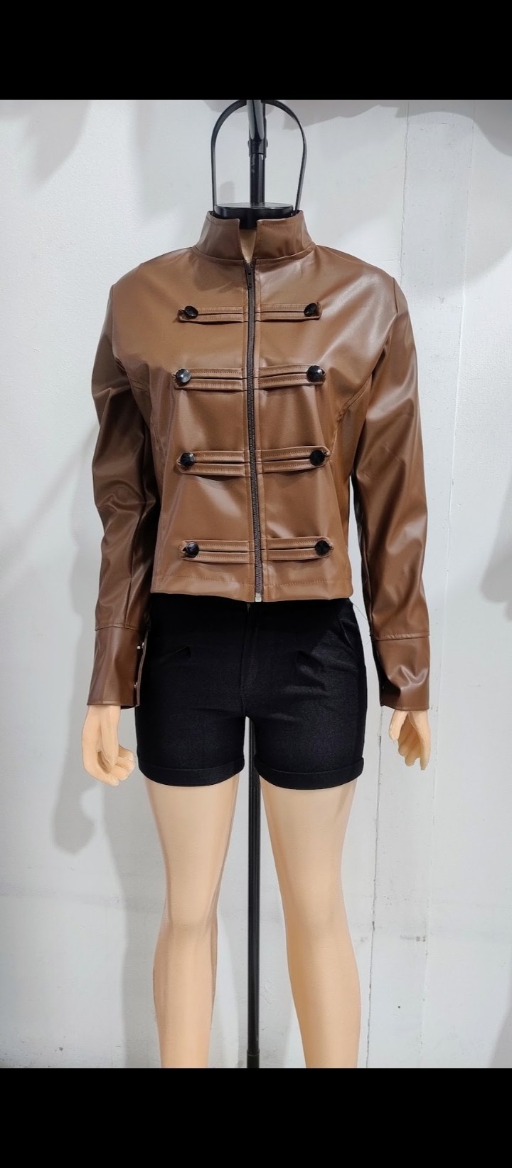 Chaqueta Napoleón de Cuerina Liviana de Está Temporada Talle 1 al 4 - Imagen 2