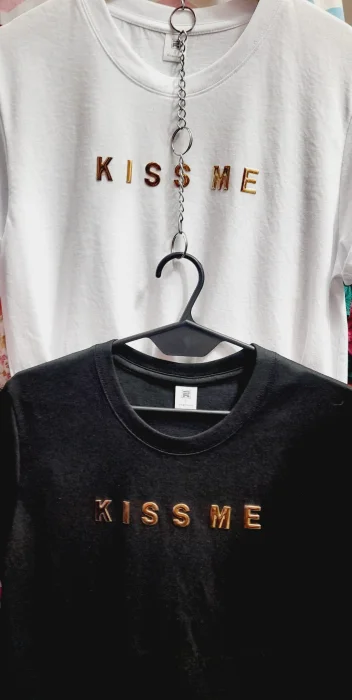 Remera Kiss Me Algodon Peinado 24/1 Premiun