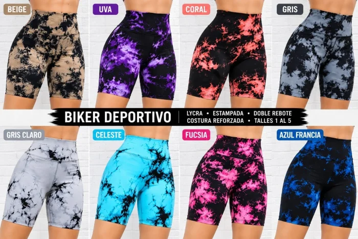 Biker Estampados de Licra