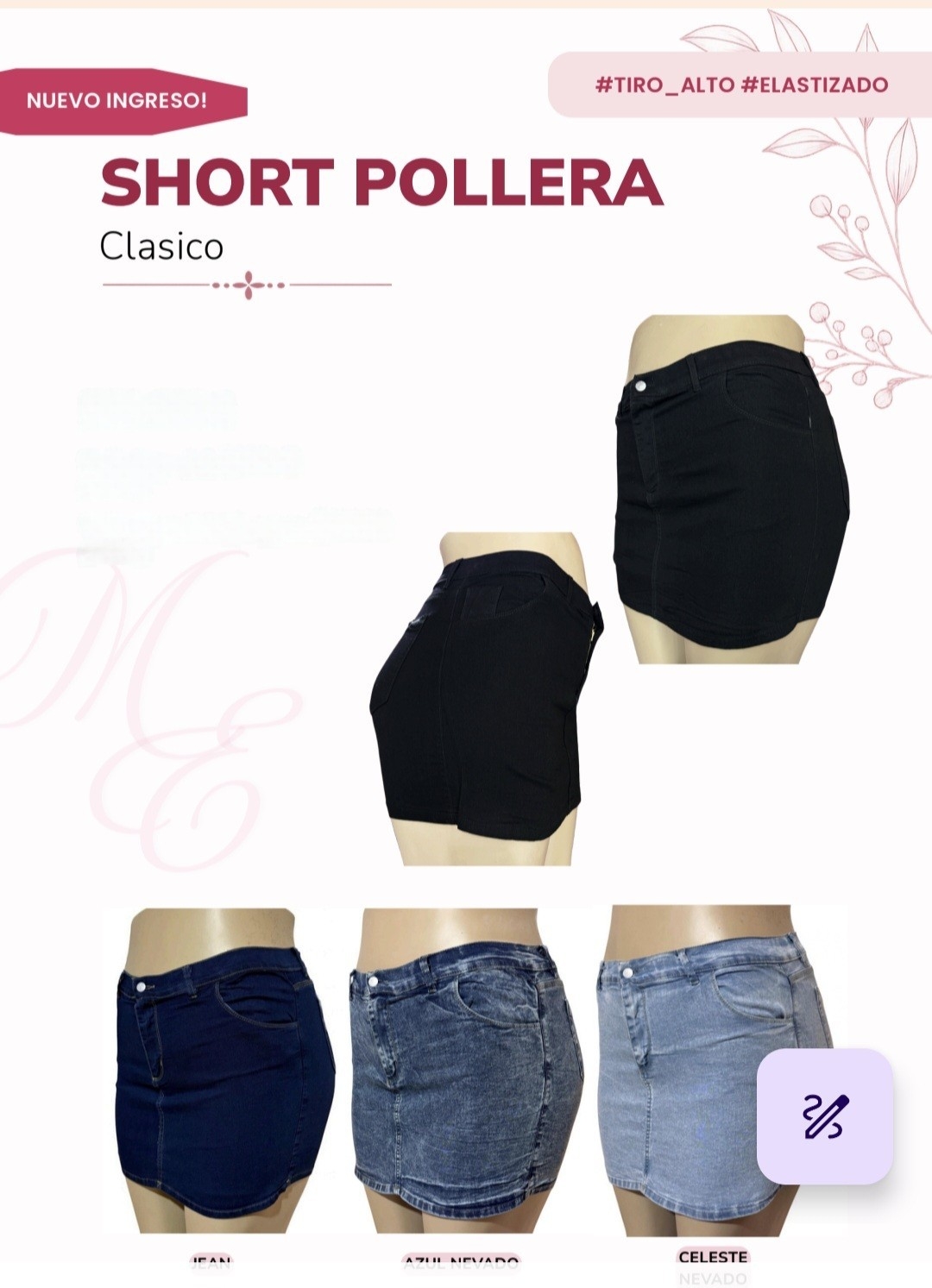 Short Pollera Elastizada Talle Especial - Imagen 3