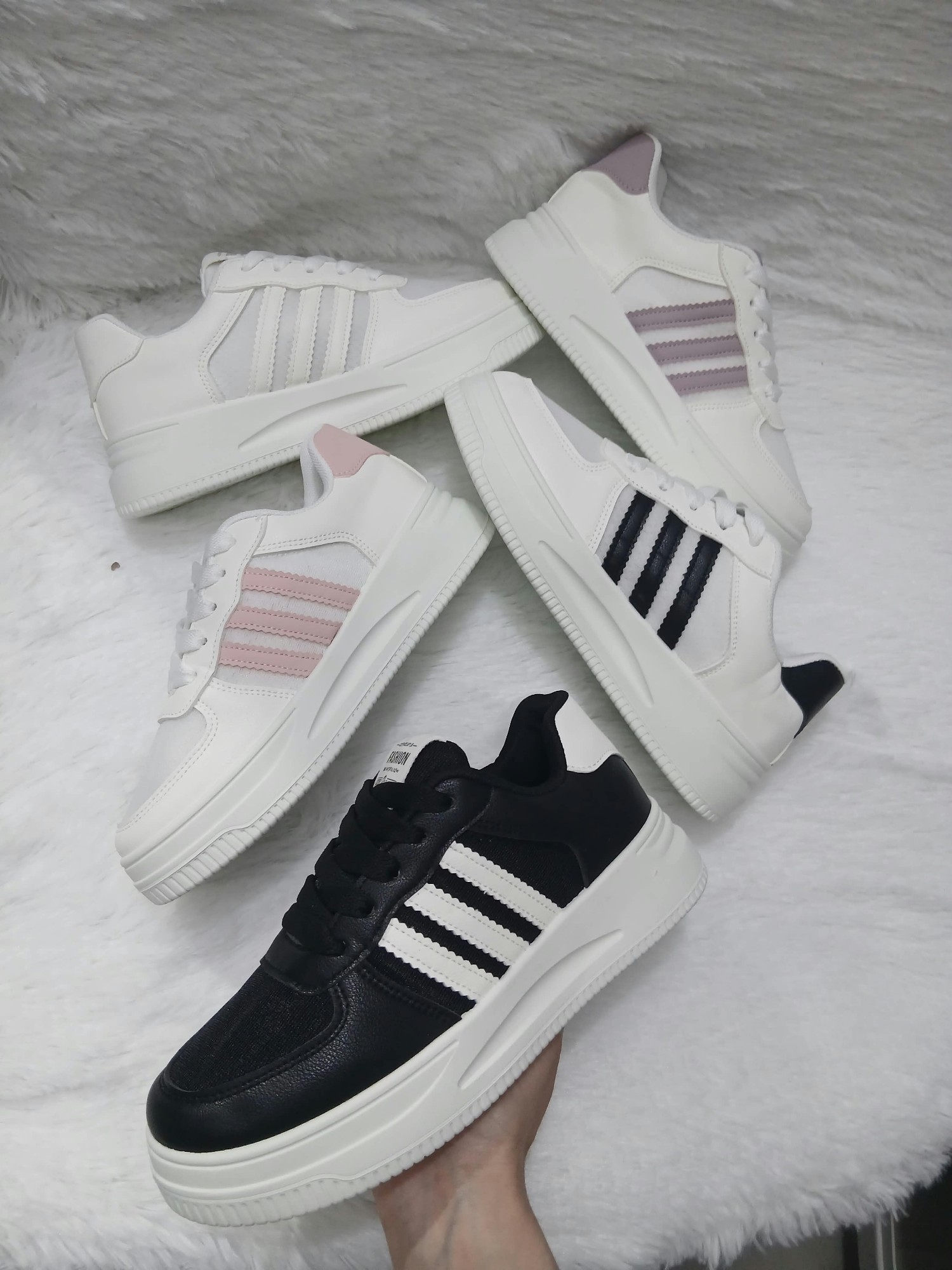 Zapatillas 3lineas Malla - Imagen 2