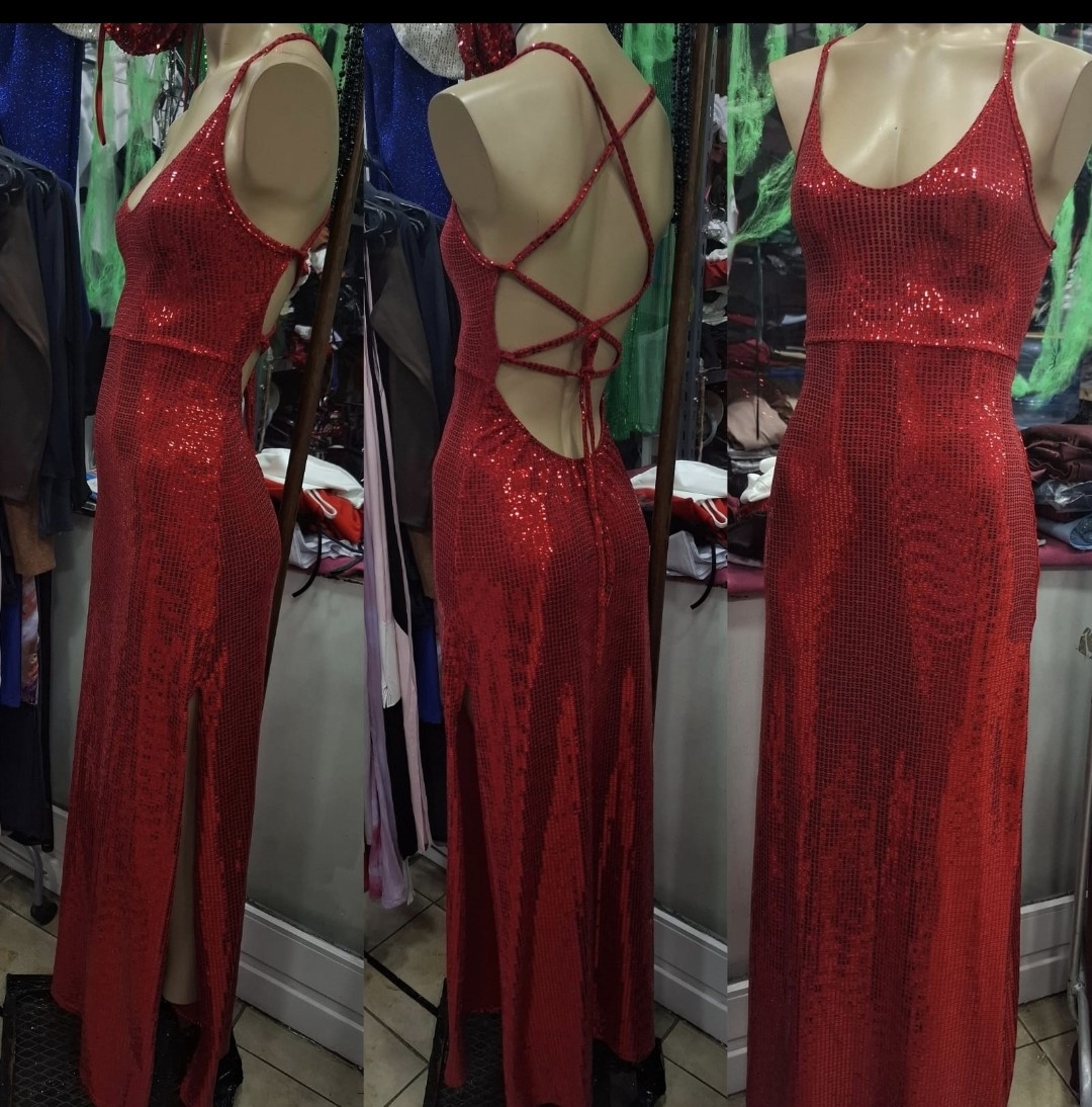 Vestido Largo de Lentejuelas Stras - Imagen 3