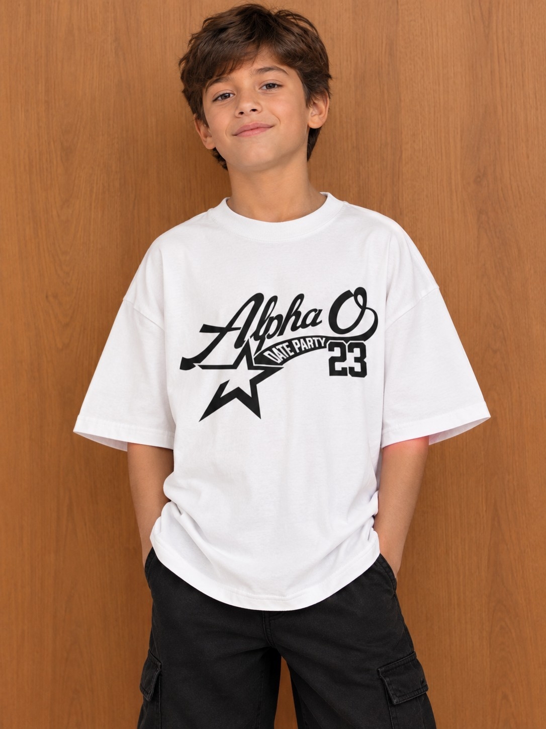 Remeras Oversize Niño Estampado - Imagen 2