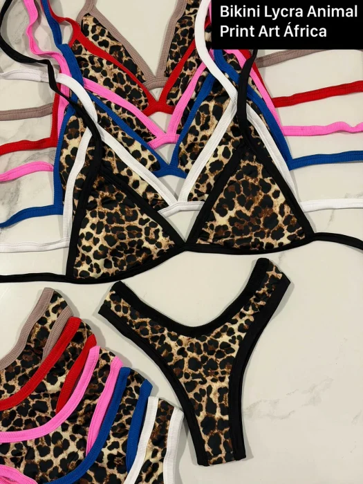 Art África Bikini Print Combinado Lycra