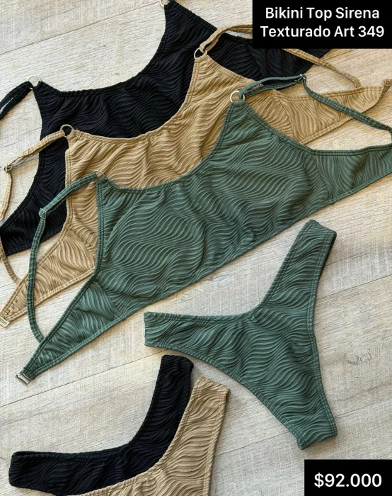 Art  349 Bikini Top Texturado Sirena