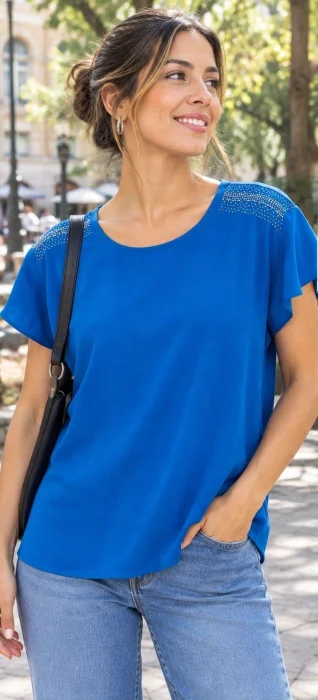 Remera Oferta Fibrana Brillo