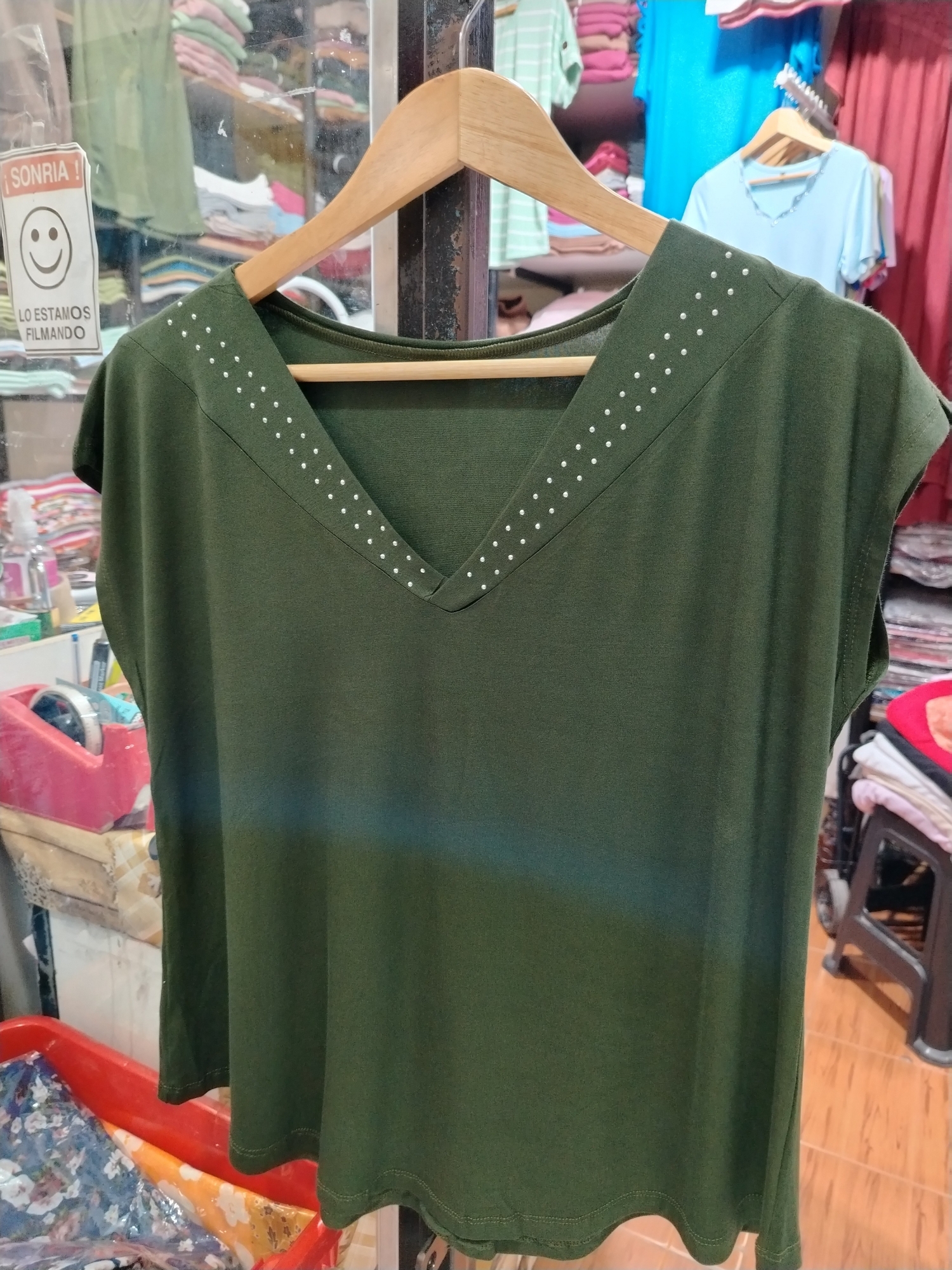 Remera Modal Viscosa Brillo V - Imagen 3