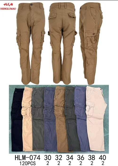 Pantalon Cargo Gabardina Importado Hlm-074