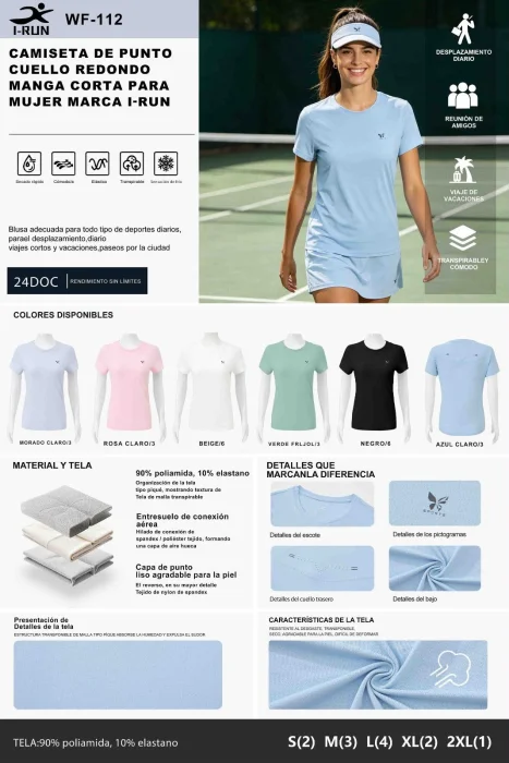 Remera Irun Deportiva Wf-112