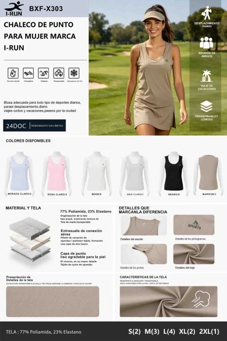 Musculosa Deportiva Irun Bxf - X 303