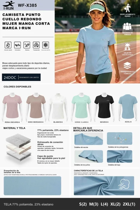 Remera Deportiva Irun Wf-x385