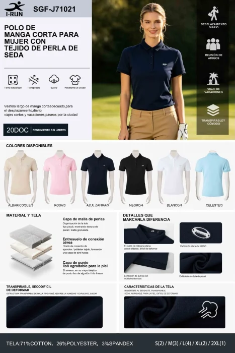 Chomba Micropique Mujer Irum Sgf-j71021