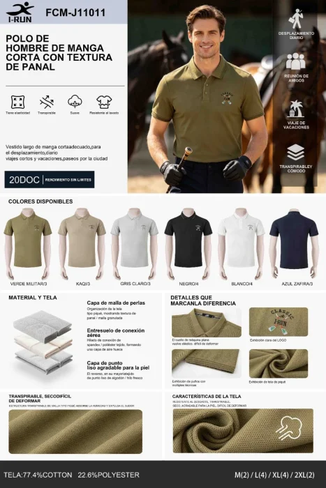 Chomba Micropique Hombre Irum Fcm-j11011