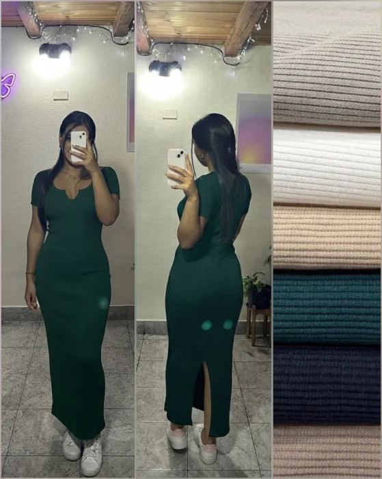 Vestido con Tajo Dama