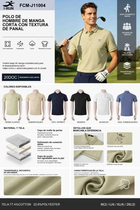 Chomba Micropique Hombre Irum Fcm-j11004