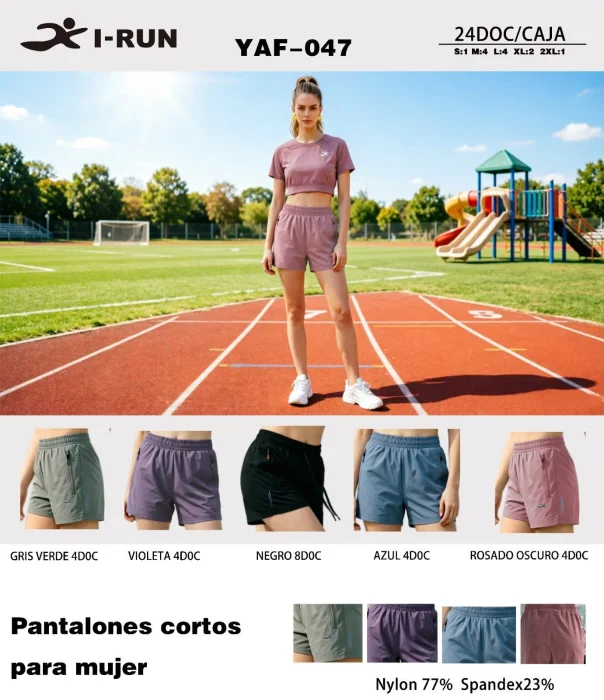 Short Deportivo Mujer Irun Yaf-047