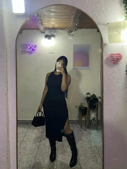 Vestido Tubo con Tajo Veranob