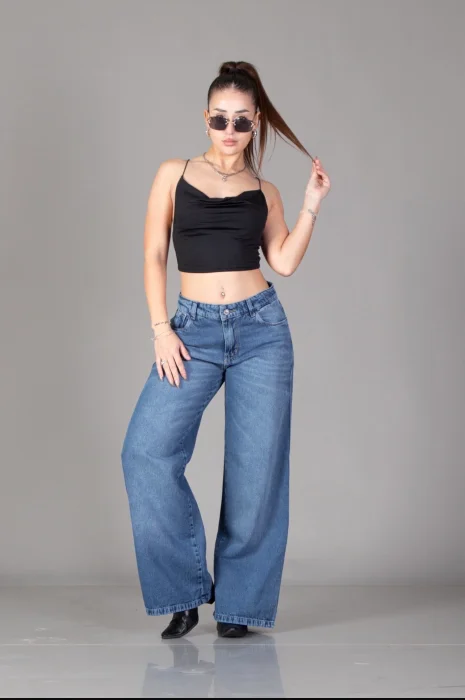 Wide Leg Azul Localizado
