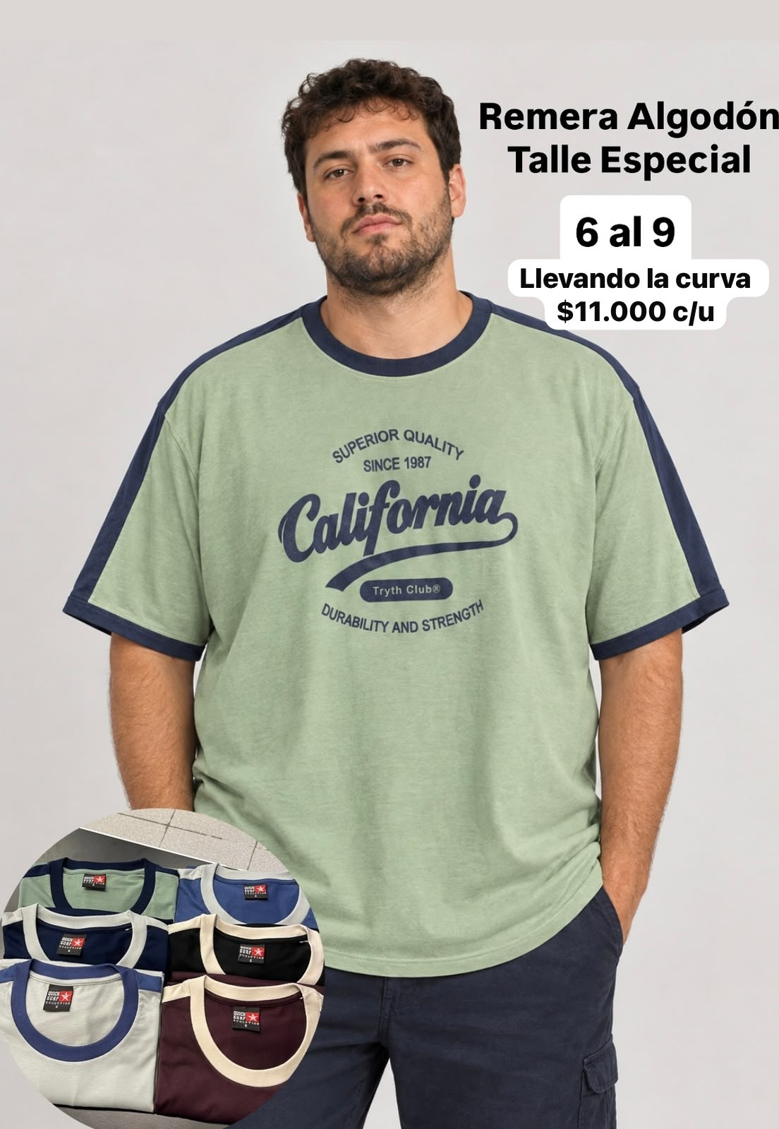 Remera Algodón Talle Especial - Imagen 2