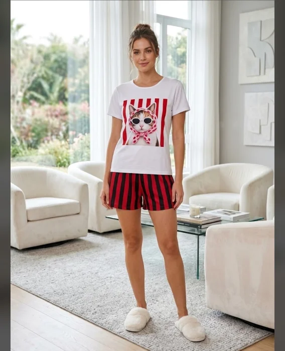 Pijamas Gatito y Perrito