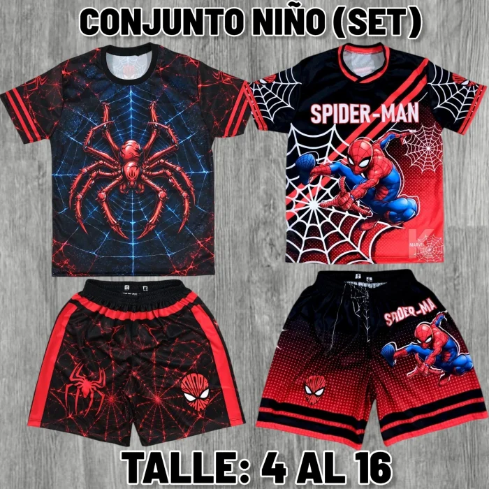 Conjunto Niño Spiderman (set)