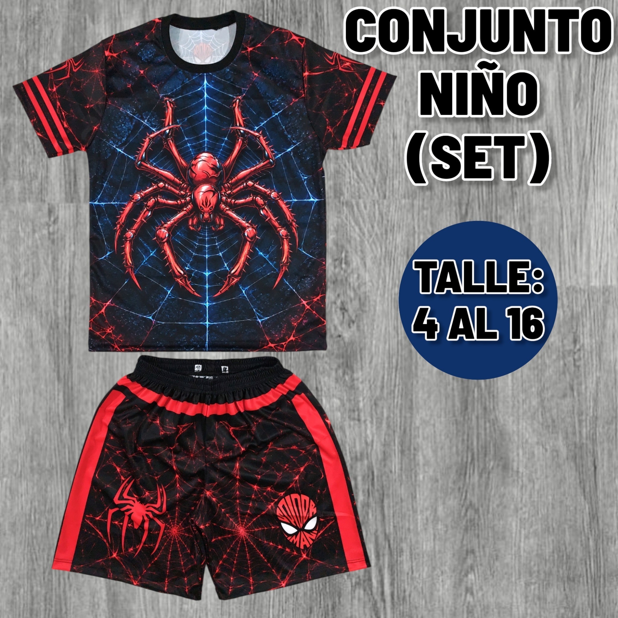 Conjunto Niño Spiderman (set) - Imagen 3