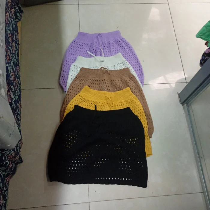 Pollera con  Calado de Lana