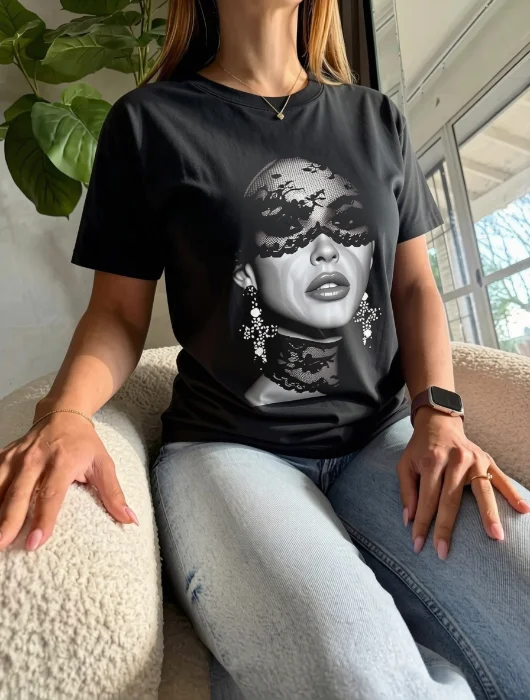 Remera Chica Antifaz Algodón