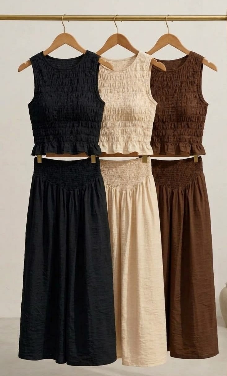 Conjunto  de  de Dos Piezas  Top + Pollera - Imagen 3