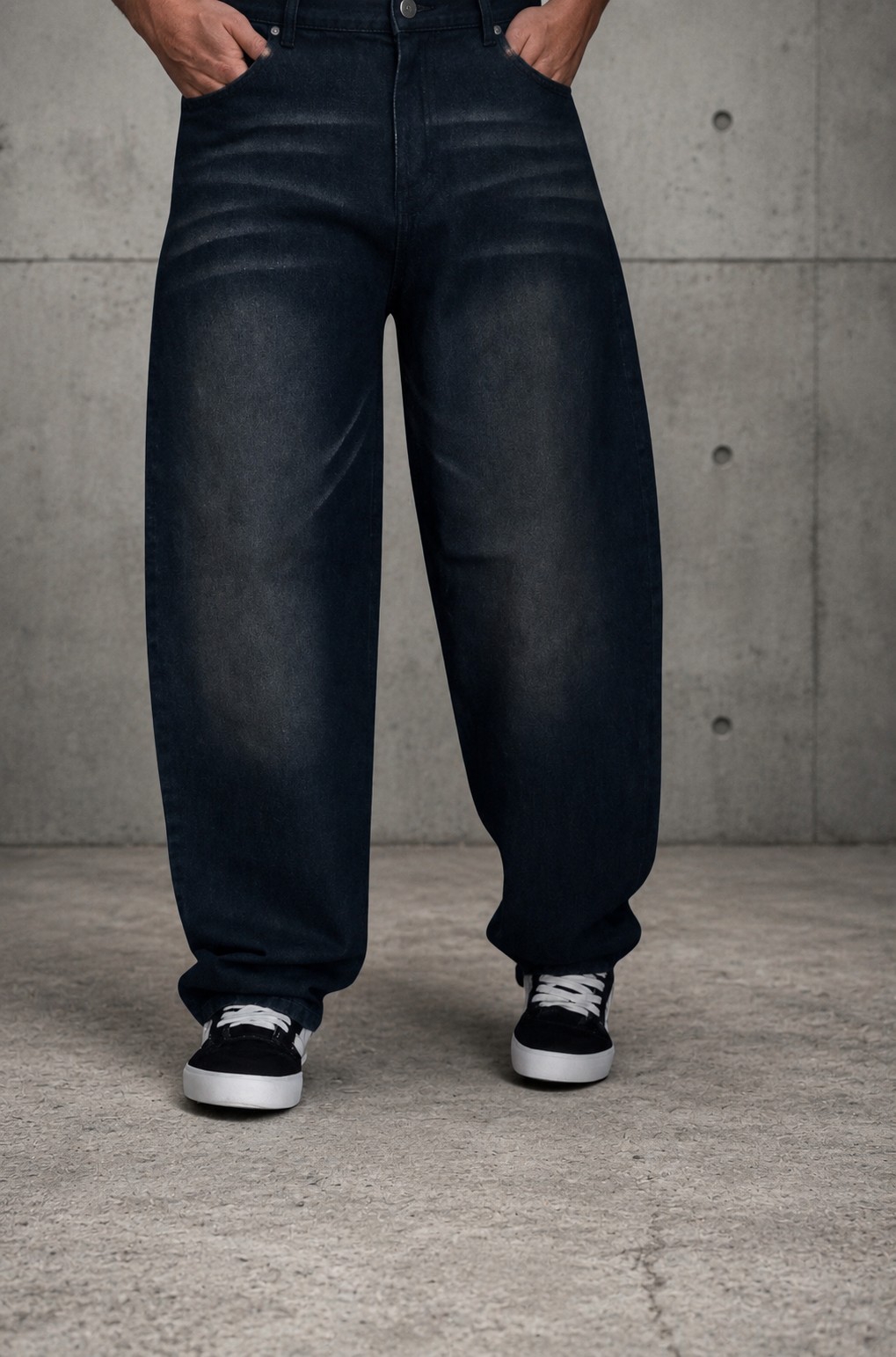 Jeans Baggy Balloon Oxido Foc. con Bigotes - Imagen 3