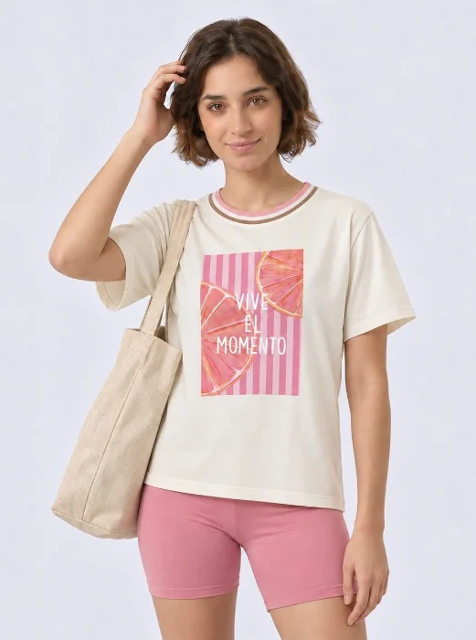 Remeras Puntilla Estampadas